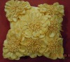 new 3D flower design applique cushion cover