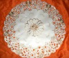 new design 100%  polyester cutwork table cloth