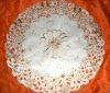 new design 100% polyester cutwork table cloth