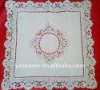 new design 100% polyester embroidery cutwork table cloth