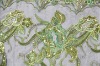 new design embroidery textile with sequins, fashionable embroidery fabric, handwork embroidery for dress