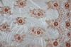 new design flower beaded embroidery fabrics