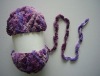 new fancy yarn ribbon yarn with microfiber for knitting scarf shawl decoration
