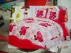 new fashion sanding fabric quilt cover set/bedsheet/pillowcase