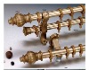 new golden double or single curtain rod&tube/pole
