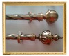 new polished chrome swivel  iron curtain rod