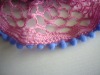 new style dyed ping-pong mesh fancy ball yarn