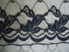 newest designs black 100 poly lace trims