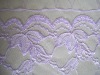 newest designs warp knitted 100 poly fabric trim