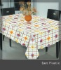 newest waterproof square PVC printed tablecloth