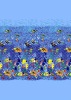 nice printed polyester blue calico fabric for shower curtains,bags,bedding set