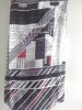 nice voile jaquard with silver /printed fabric/poly fabric