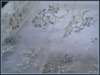 nylon lace fabric with silver thread
