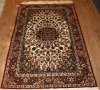 old hand knotted silk carpet