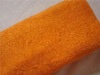 orange cotton terry bath towel