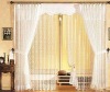 organza curtain with tassels and groments