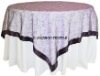 organza embroidery table overlay