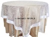 organza embroidery table overlay