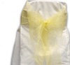 organza fabric chair sash