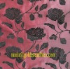 organza flocking curtain