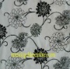 organza flocking curtain