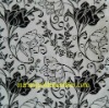 organza flocking curtain fabric