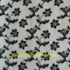 organza flocking curtain fabric