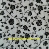 organza flocking curtain fabric