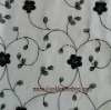 organza flocking curtain fabrics