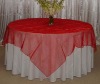 organza table overlay and wedding table overlay