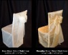 organza wedding chair cover with chair sashes