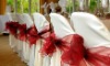 organze chair sashes and wedding chair bow