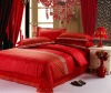 oriental 100% cotton embroidery bedding set with 4 pcs for wedding