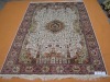 oriental hand knotted silk carpet