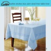 outline strokes blue plain dyed linen table linen