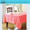 outline strokes pink plain dyed linen table linen