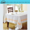 outline strokes white plain dyed linen table linen