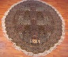 oval hand knotted carpet