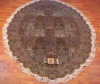 oval hand knotted carpet
