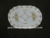 oval polyester emboridery tablecloth