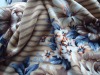 overall printed animal coral fleece blanket