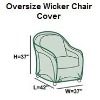 oversize wicker lchair cover