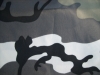 oxford camouflage PU coated fabric
