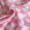 pajamas heart printed pink micro polar fleece