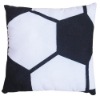 patched football cushion