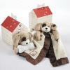 patches plush puppy love in dog house gift box
