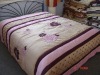 patchwork applique embroidery comforter bedding set