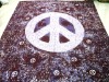 peace printed bedsheets