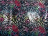 peace signs printed mesh sequin embroidery fabric