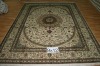 persian design handmade silk carpet